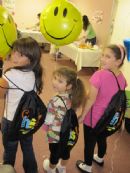 Showing of our new Chabad Hebrew School backpacks! - Monroe - 09/17/09