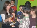 Lighting the Menorah